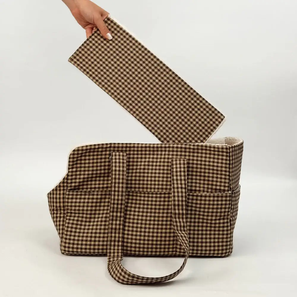 Cocopup Cotswolds Check Dog Carrier