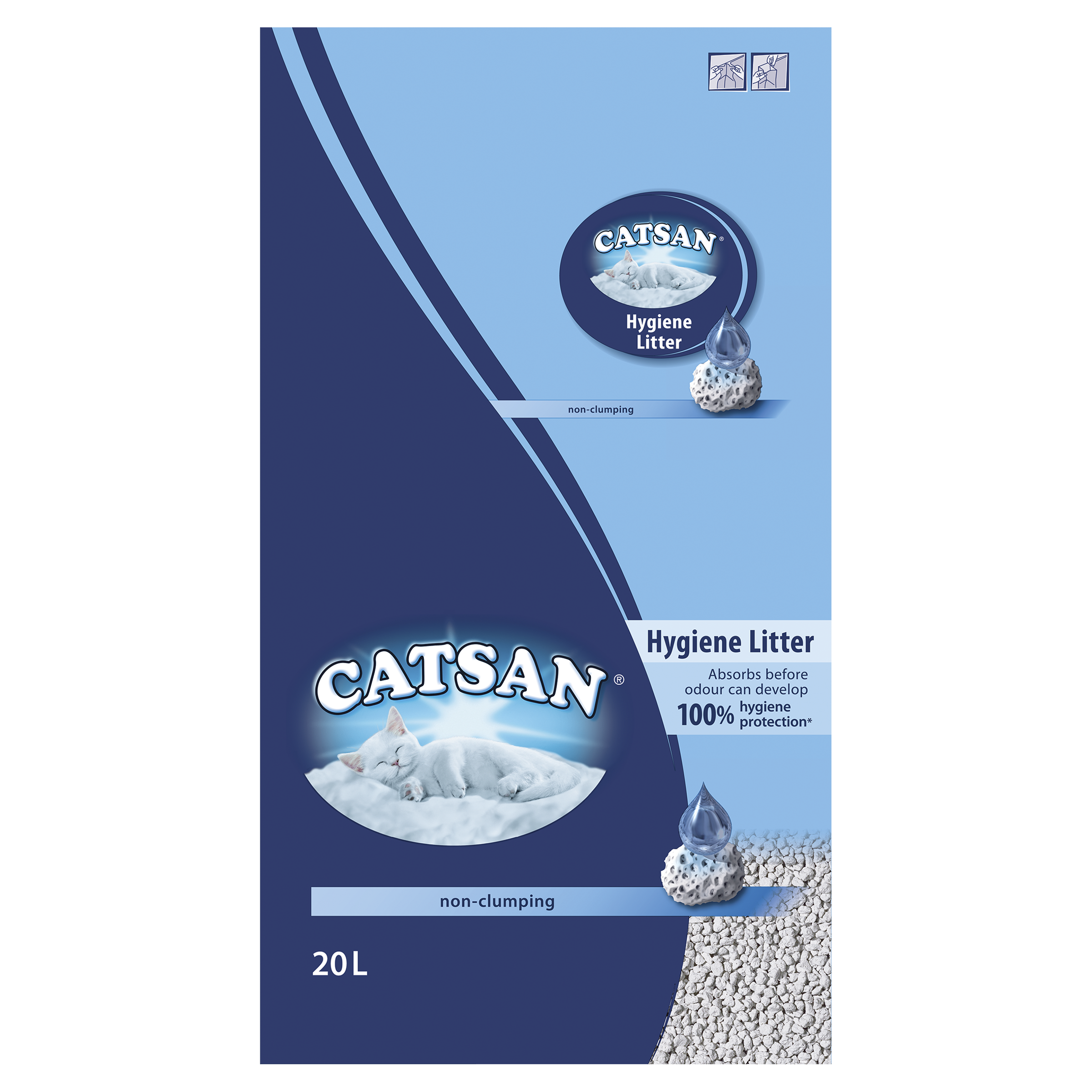 Catsan Cat Hygiene Non-Clumping Litter, 20L