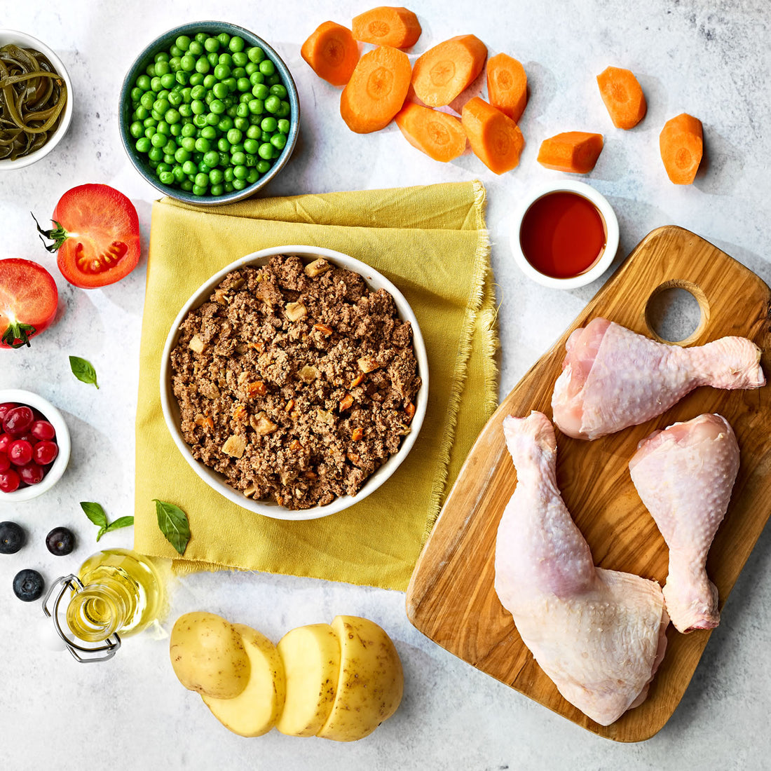 Naturo Grain Free Chicken & Potato with Vegetables Wet Dog Food for Adult Dogs, 400g