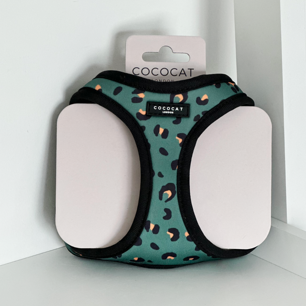 Cocopup Cat Harness, Khaki Leopard
