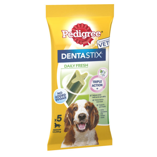 Pedigree Dentastix Daily Fresh Dog Treats for Medium Breed Dogs