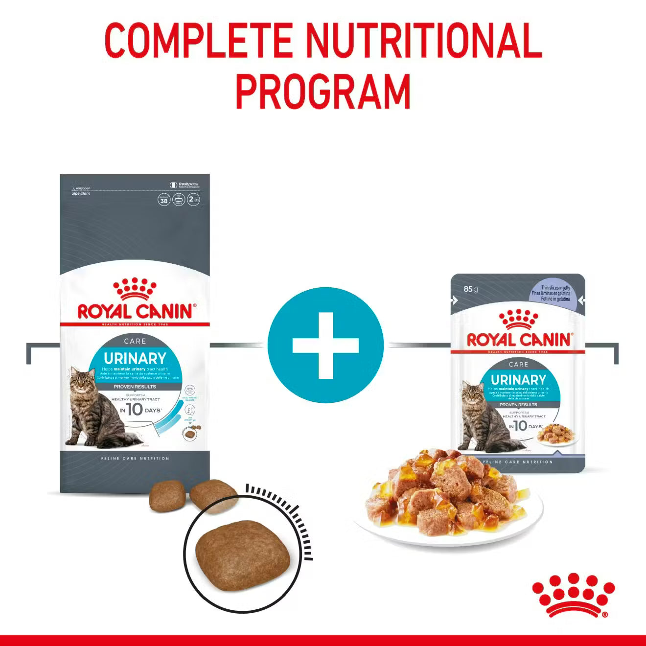 Royal Canin Urinary Care Wet Cat Food Thin Slices in Jelly for Adult Cats, 85g