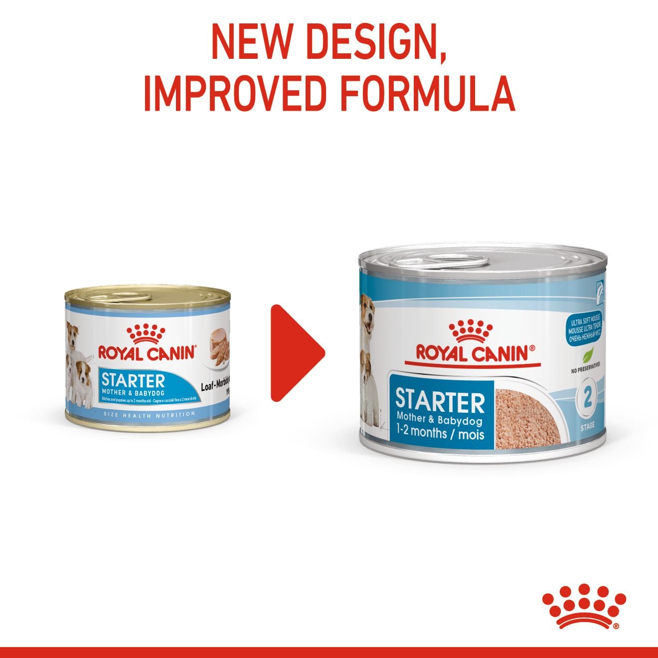 Royal Canin Starter Mother & Babydog Ultra Soft Mousse Wet Dog Food for Adult Dogs & Puppies, 195g