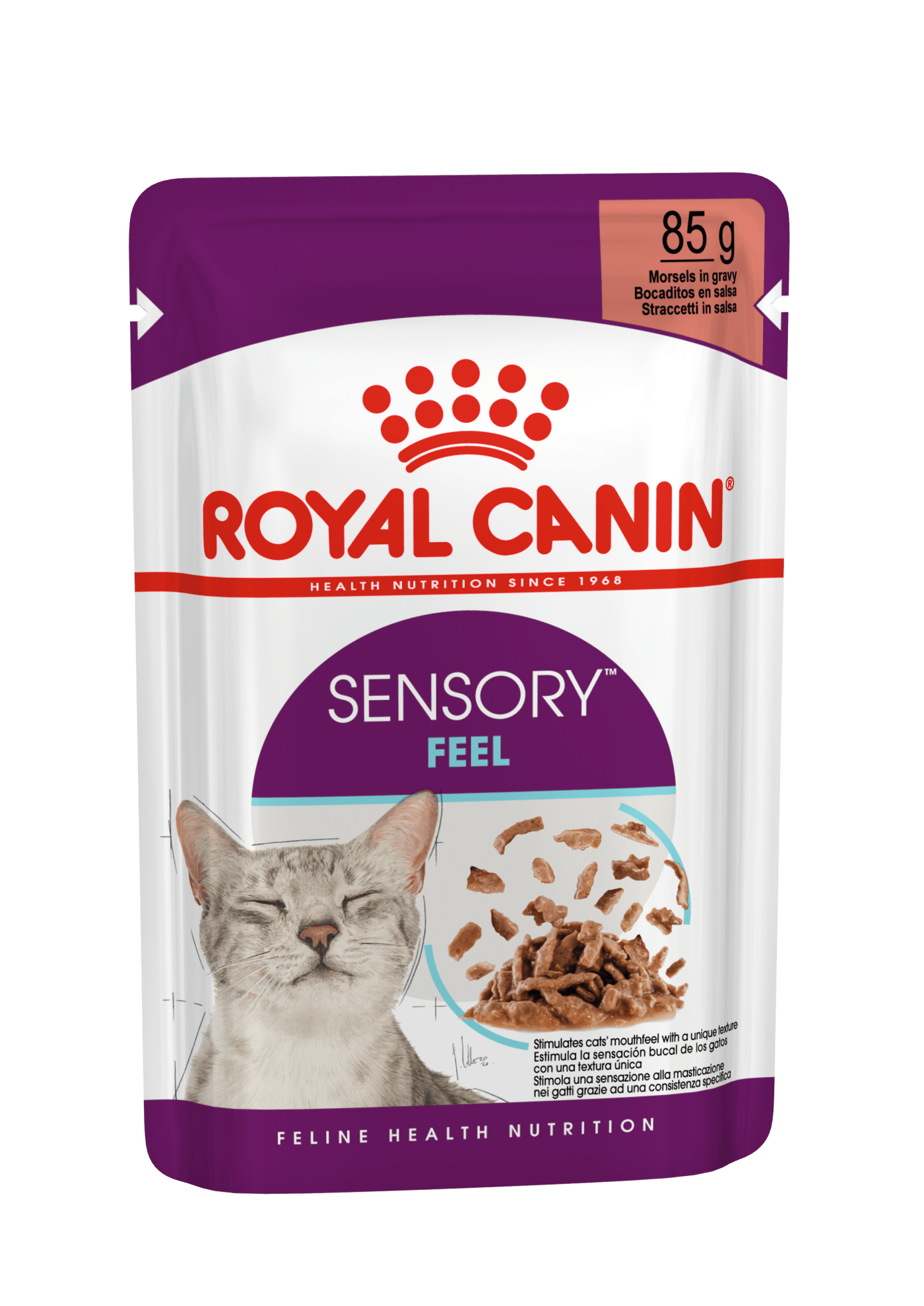 Royal Canin Sensory Feel Wet Cat Food Morsels In Gravy for Adult Cats, 85g