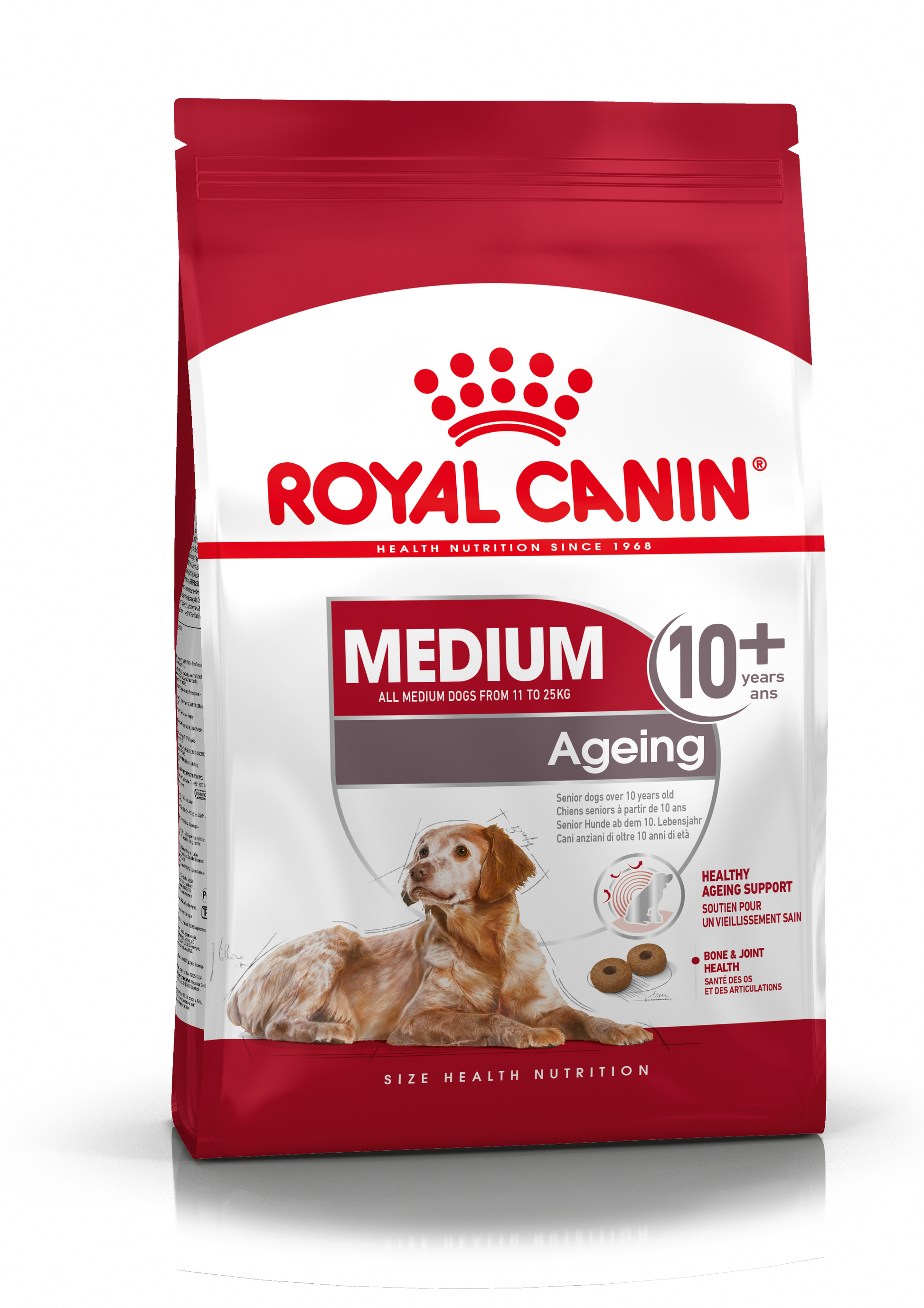 Royal Canin Ageing 10+ Dry Dog Food for Medium Breed Senior Dogs, 3kg
