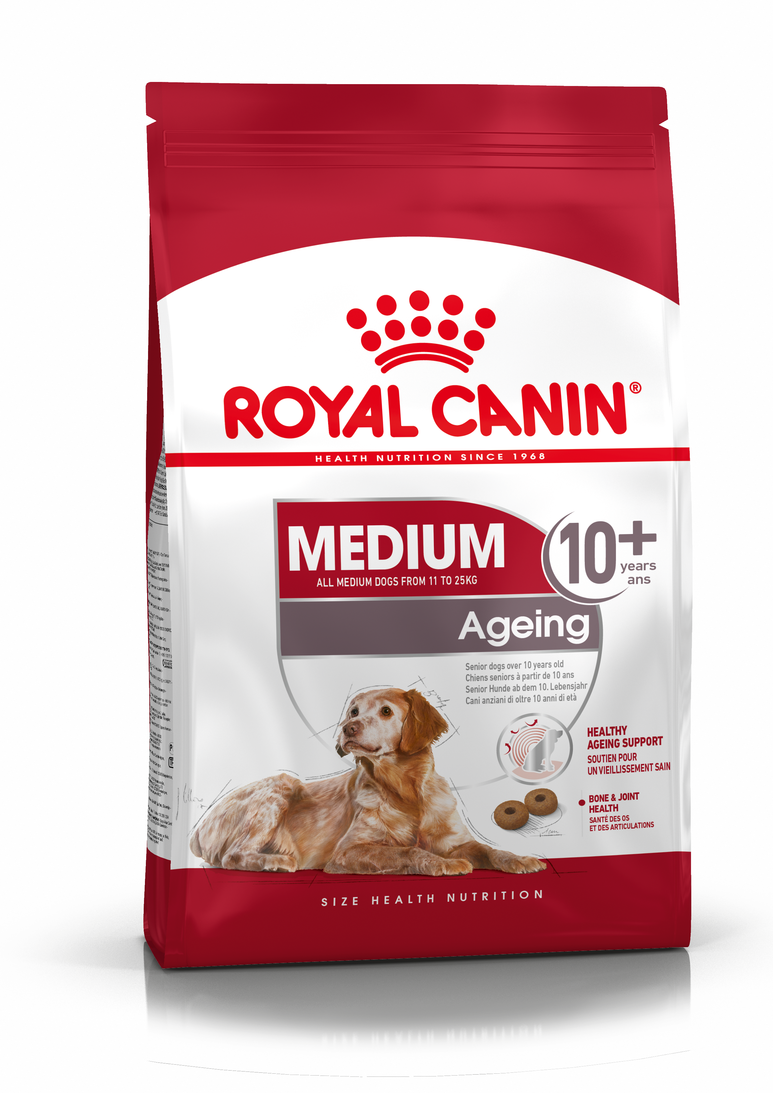 Royal Canin Ageing 10+ Dry Dog Food for Medium Breed Senior Dogs, 3kg