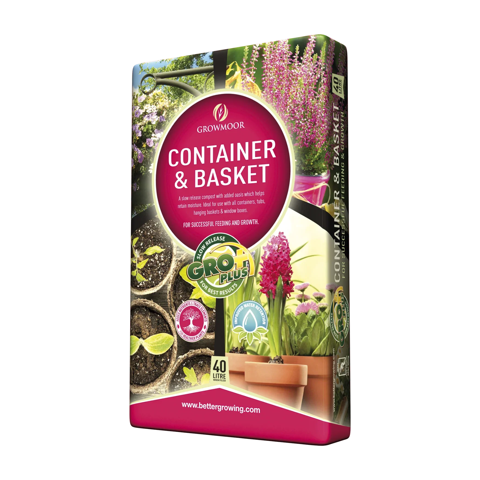 Growmoor Container & Hanging Basket Multi-Purpose Compost, 40L