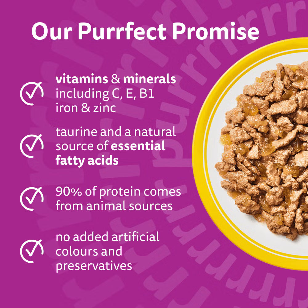 Whiskas 7+ Poultry Feasts in Jelly Wet Cat Food for Senior Cats