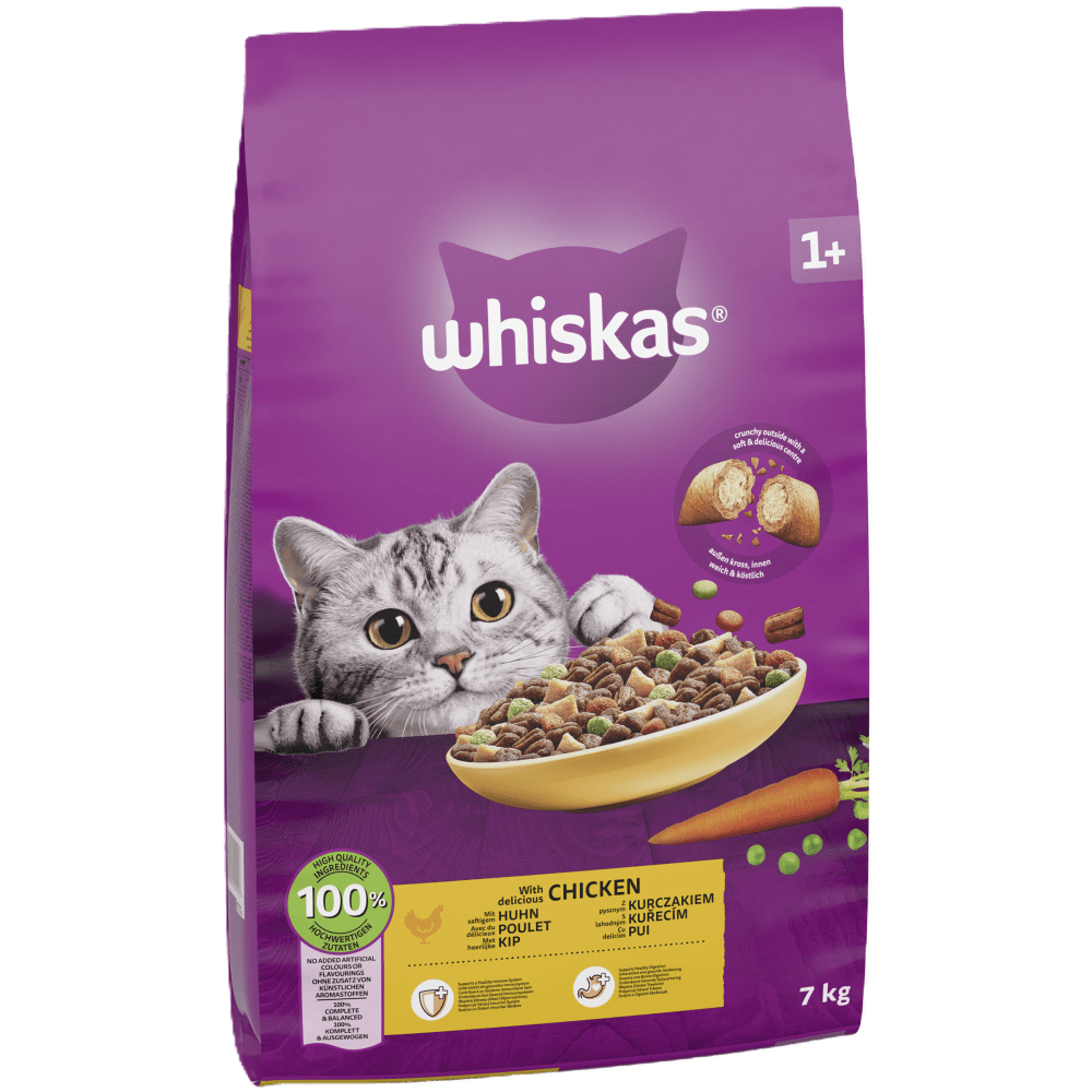 Whiskas Chicken Dry Cat Food for Adult Cats