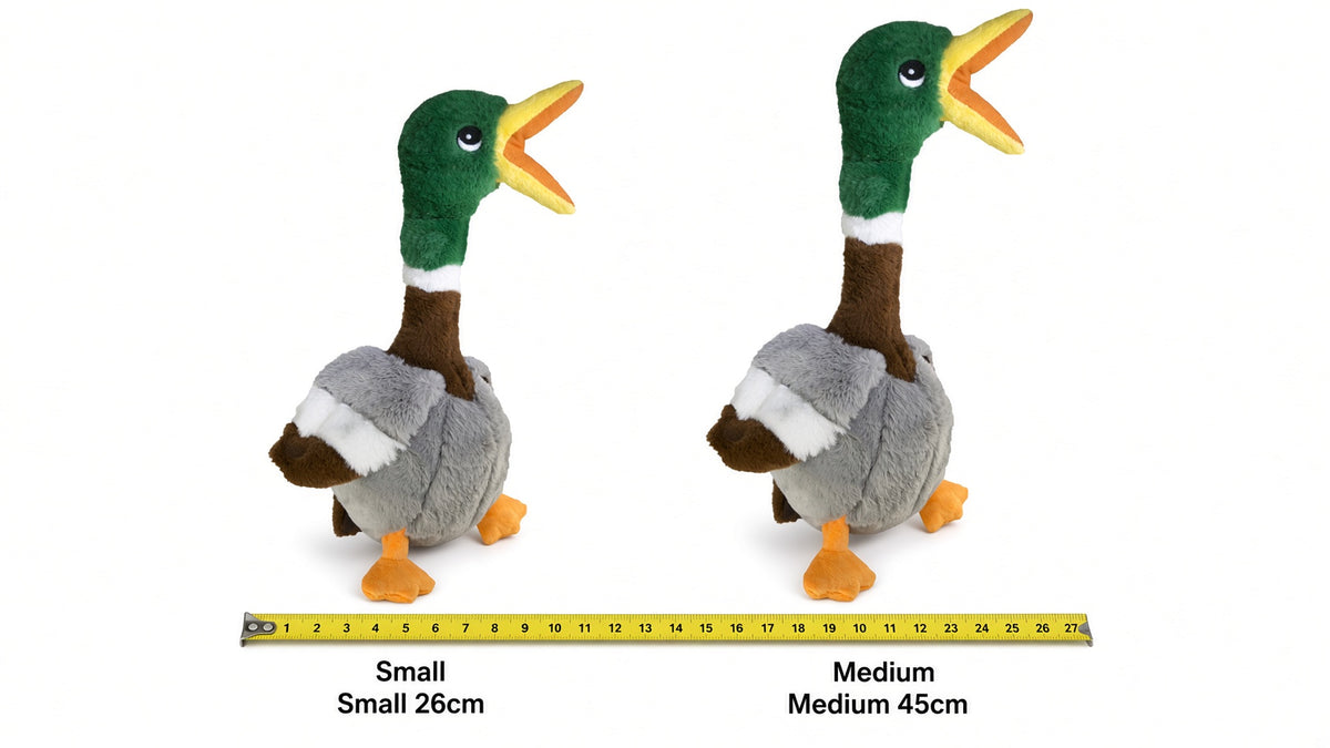 KONG Shakers Honkers Duck Plush Dog Toy Small & Large