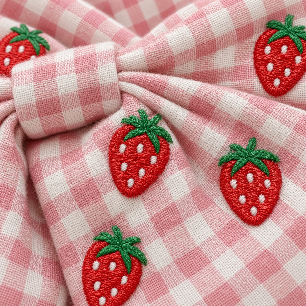 Cocopup London Strawberry Picnic Pup Sailor Bow Tie