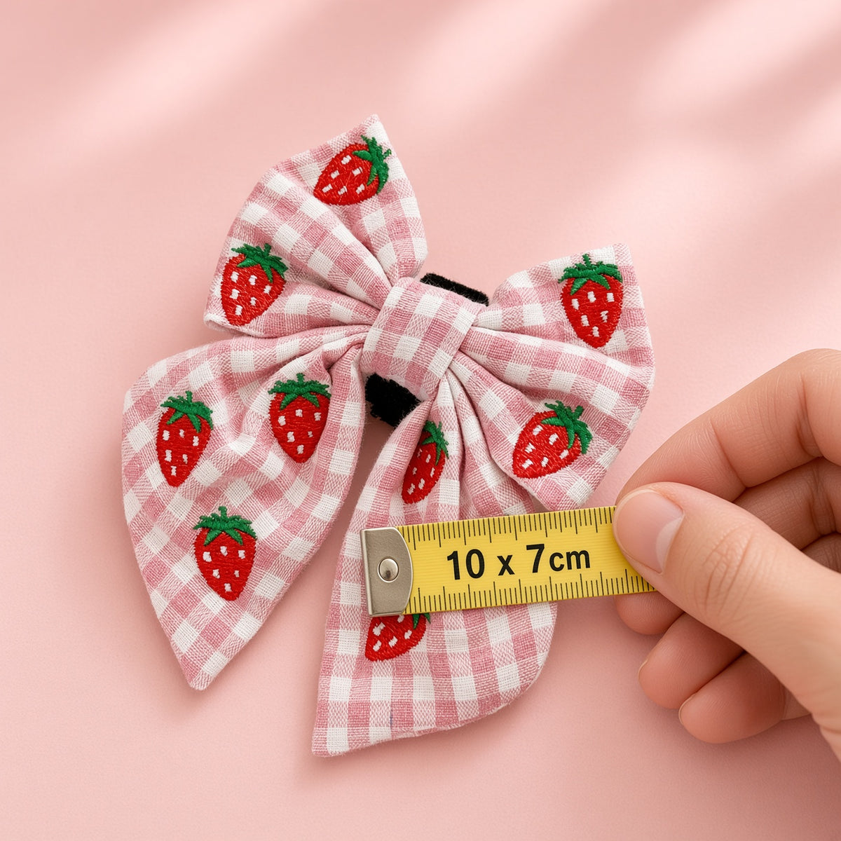 Cocopup London Strawberry Picnic Pup Sailor Bow Tie