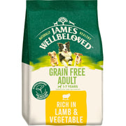 James Wellbeloved Grain Free Lamb & Vegetable Dry Dog Food for Adult Dogs, 10kg