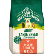 James Wellbeloved Chicken & Rice Dry Dog Food for Large Breed Adult Dogs, 15kg