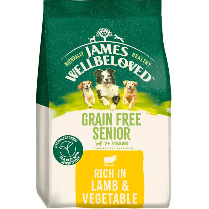 James Wellbeloved Grain Free Lamb & Vegetables Dry Dog Food for Senior Dogs