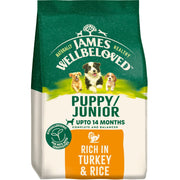James Wellbeloved Turkey & Rice Dry Dog Food for Puppies, 15kg