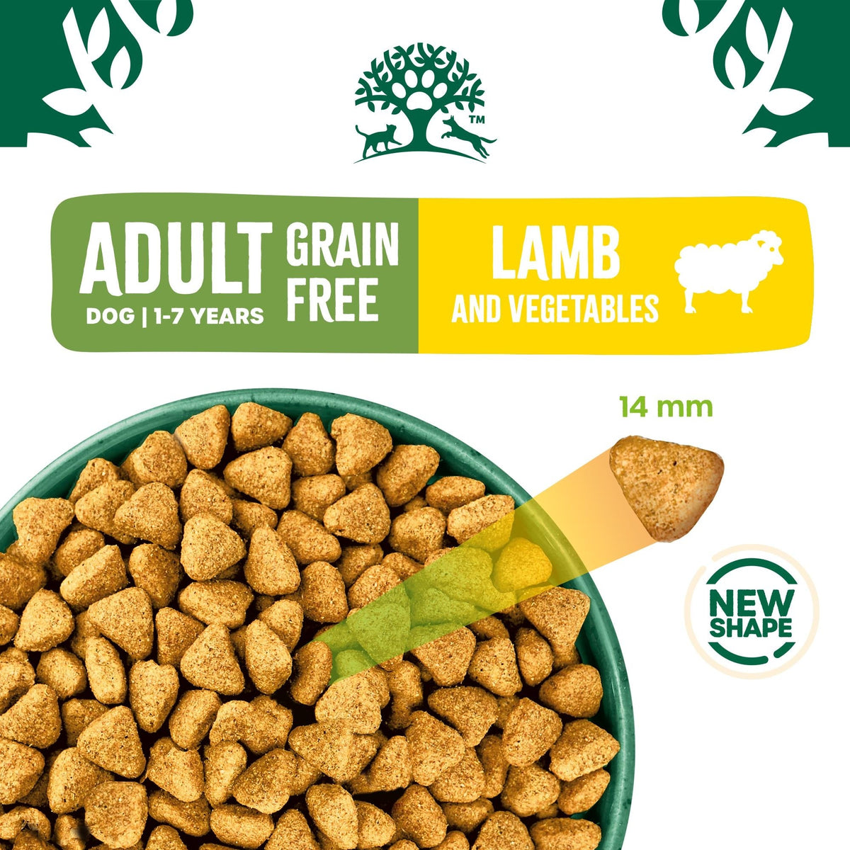 James Wellbeloved Grain Free Lamb & Vegetable Dry Dog Food for Adult Dogs, 10kg