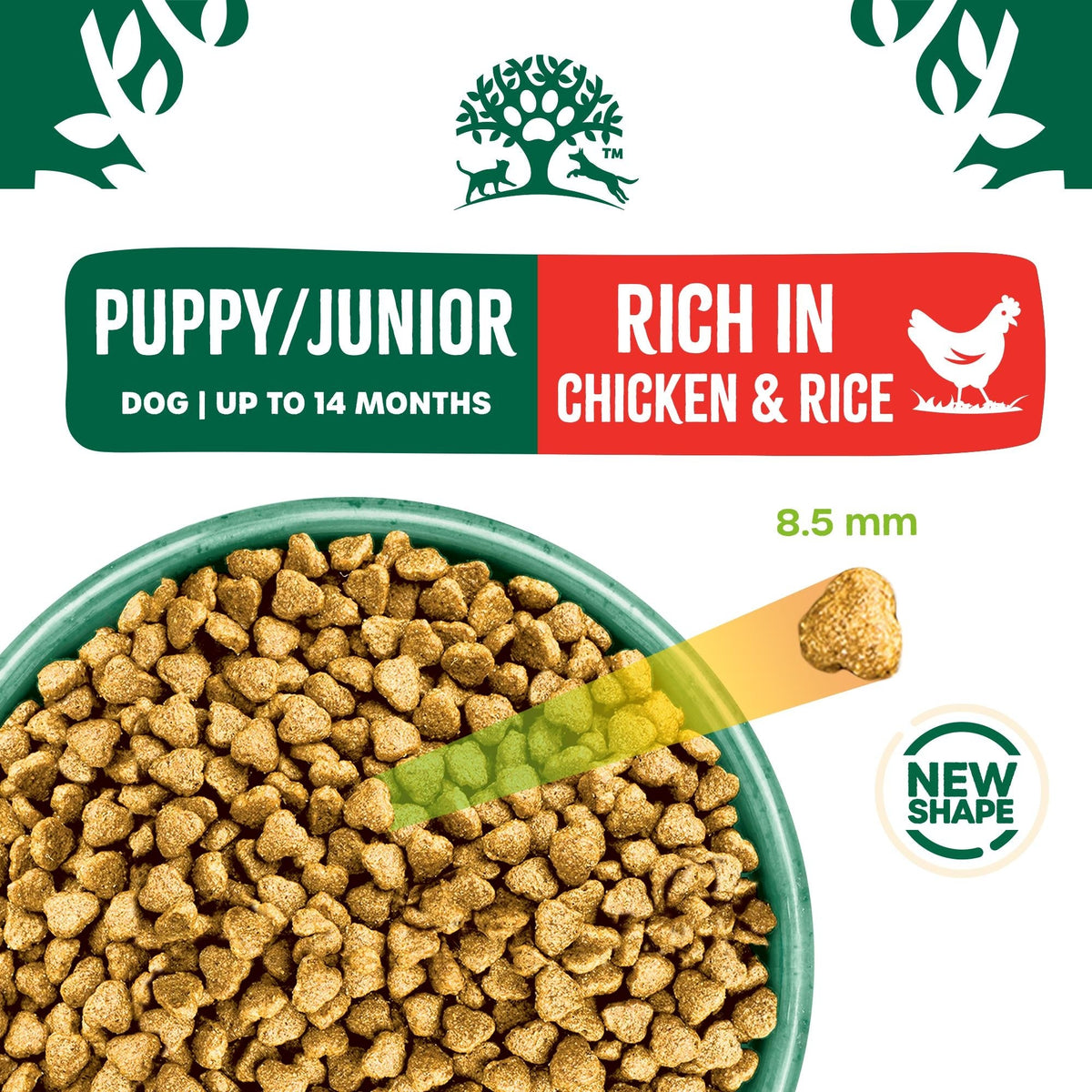 James Wellbeloved Chicken & Rice Dry Dog Food for Puppies, 15kg