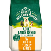 James Wellbeloved Turkey & Rice Dry Dog Food for Large Breed Adult Dogs, 15kg