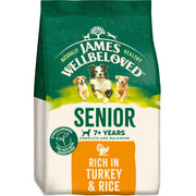 James Wellbeloved Turkey & Rice Dry Dog Food for Senior Dogs, 15kg