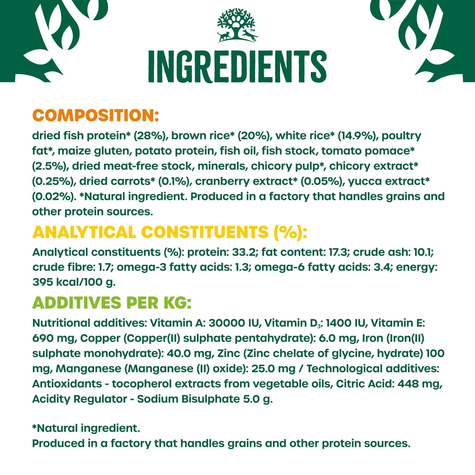 James Wellbeloved Fish & Rice Dry Cat Food for Adult Cats, 10kg