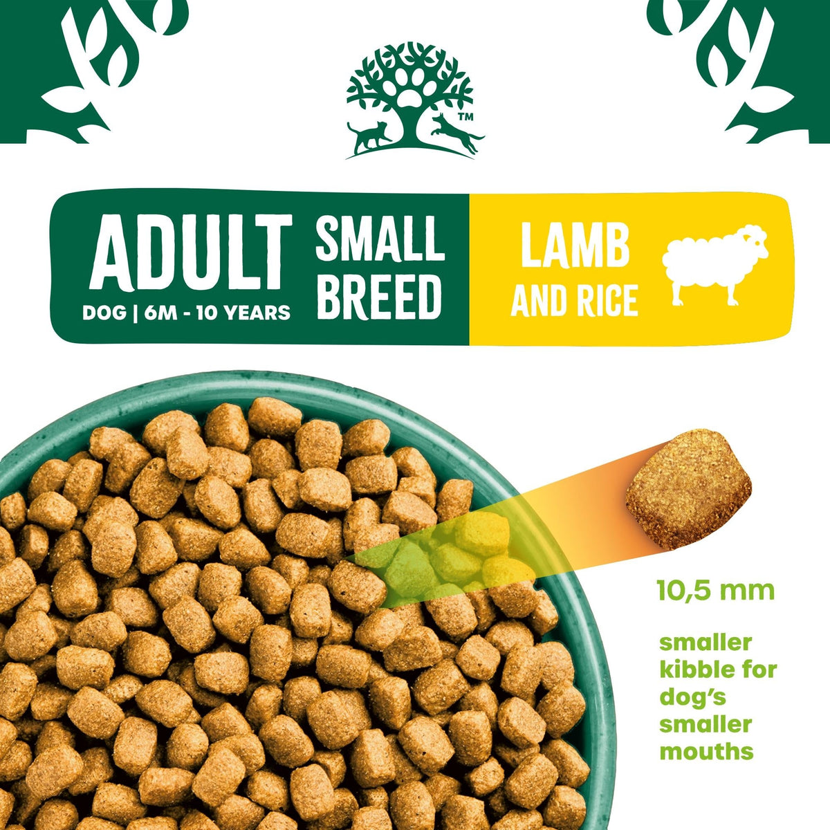 James Wellbeloved Lamb & Rice Dry Dog Food for Small Breed Adult Dogs, 7.5kg