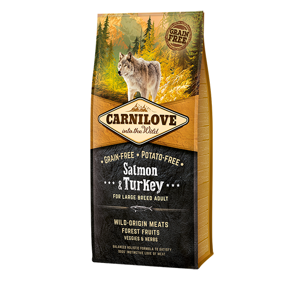 Carnilove Salmon & Turkey Dry Dog Food for Large Breed Adult Dogs