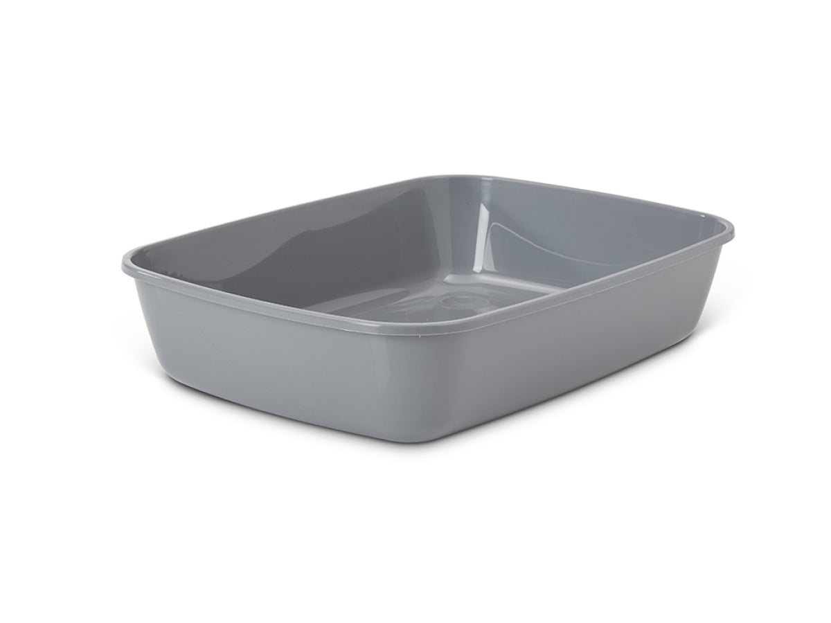 Savic Iriz 50cm Cool Grey Low-Entry Cat Litter Tray