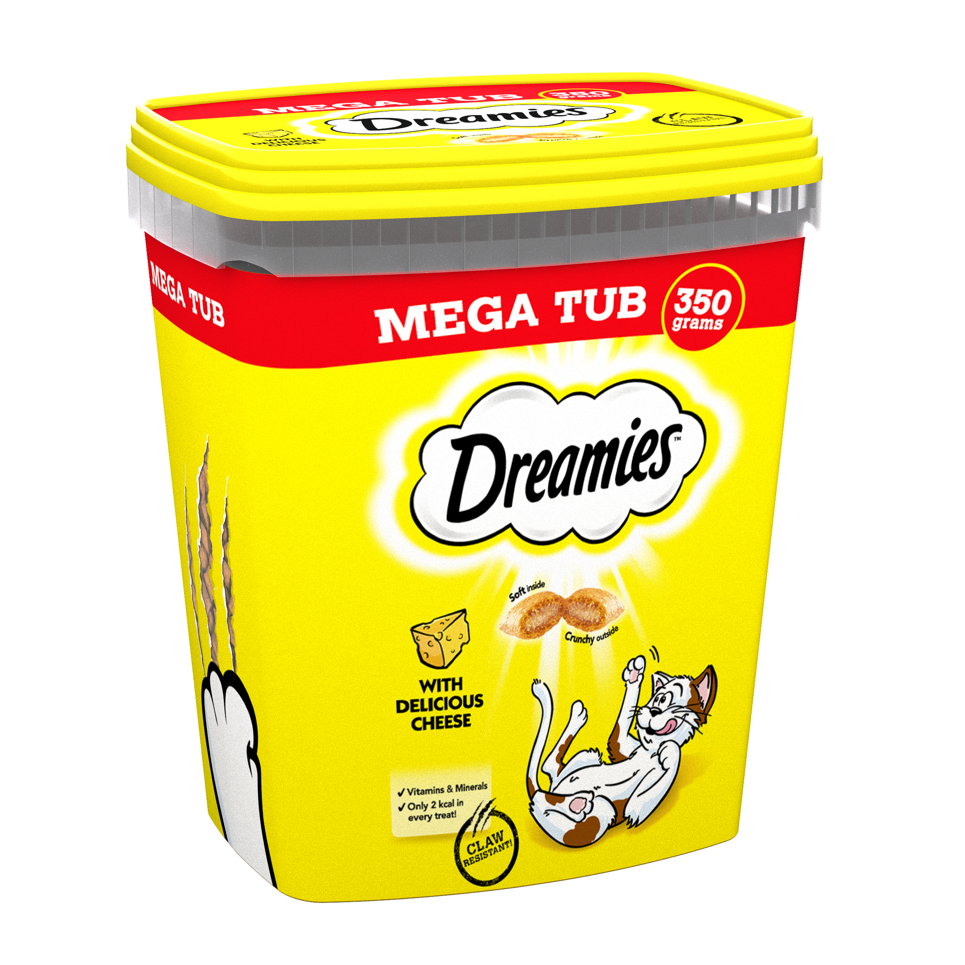 Dreamies Cat Treats with Cheese, 350g Mega Tub