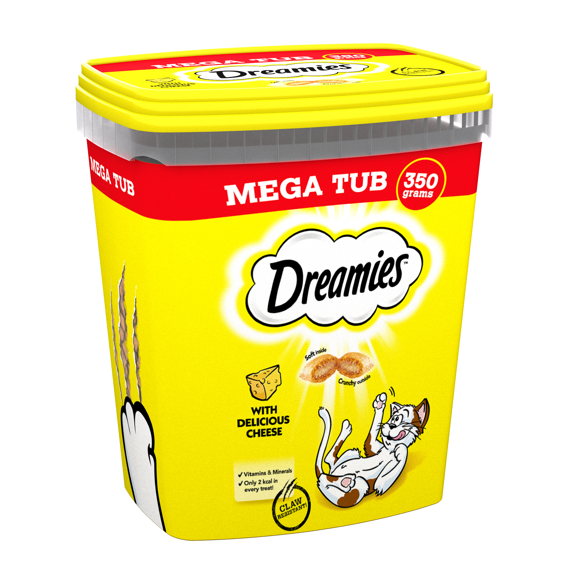 Dreamies Cat Treats with Cheese, 350g Mega Tub