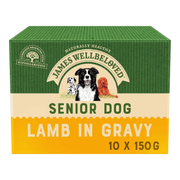 James Wellbeloved Lamb with Rice & Vegetables in Gravy Wet Dog Food for Senior Dogs, 10 x 150g