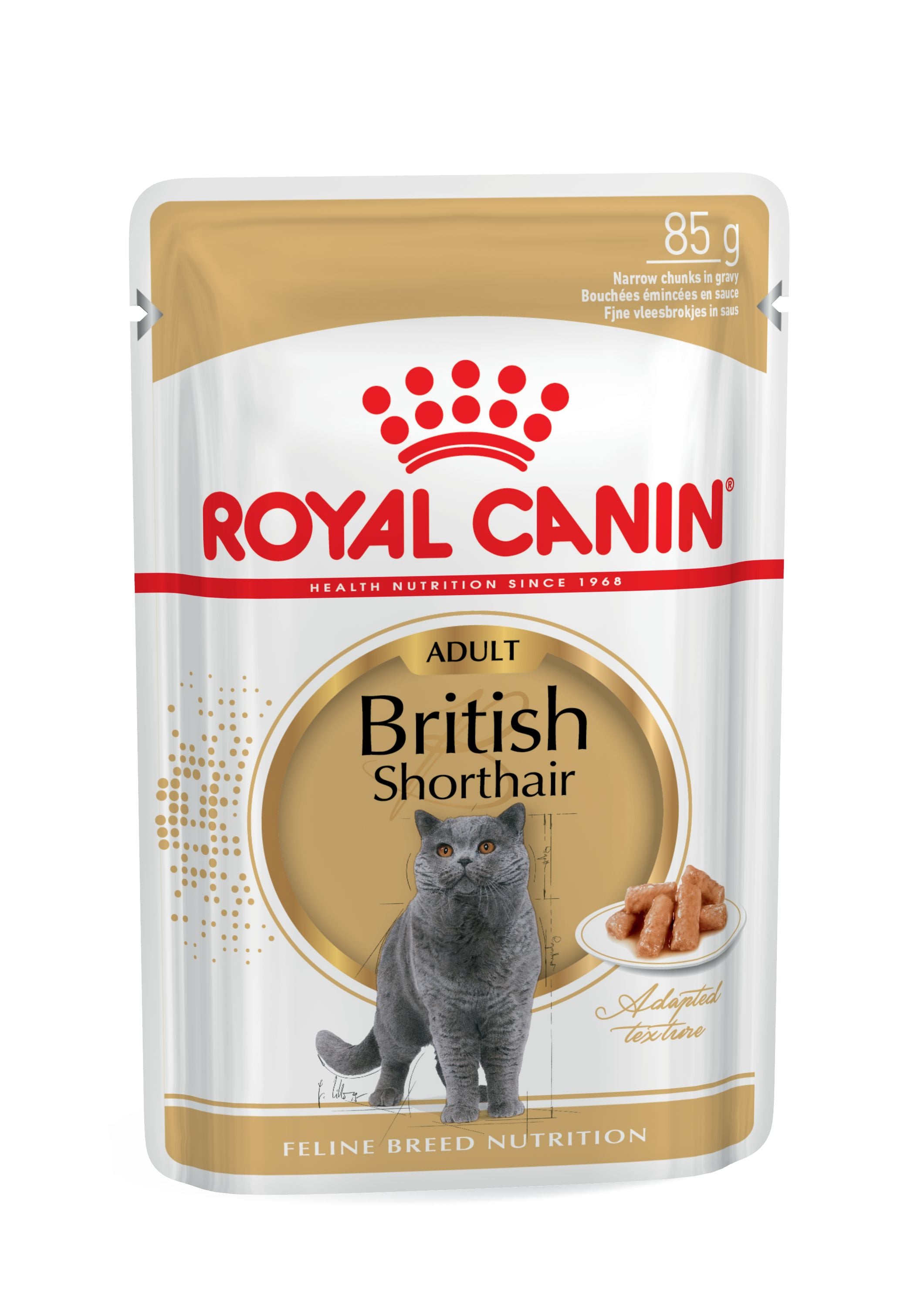 Royal Canin Wet Cat Food Chunks In Gravy for Adult British Shorthair Cats, 85g