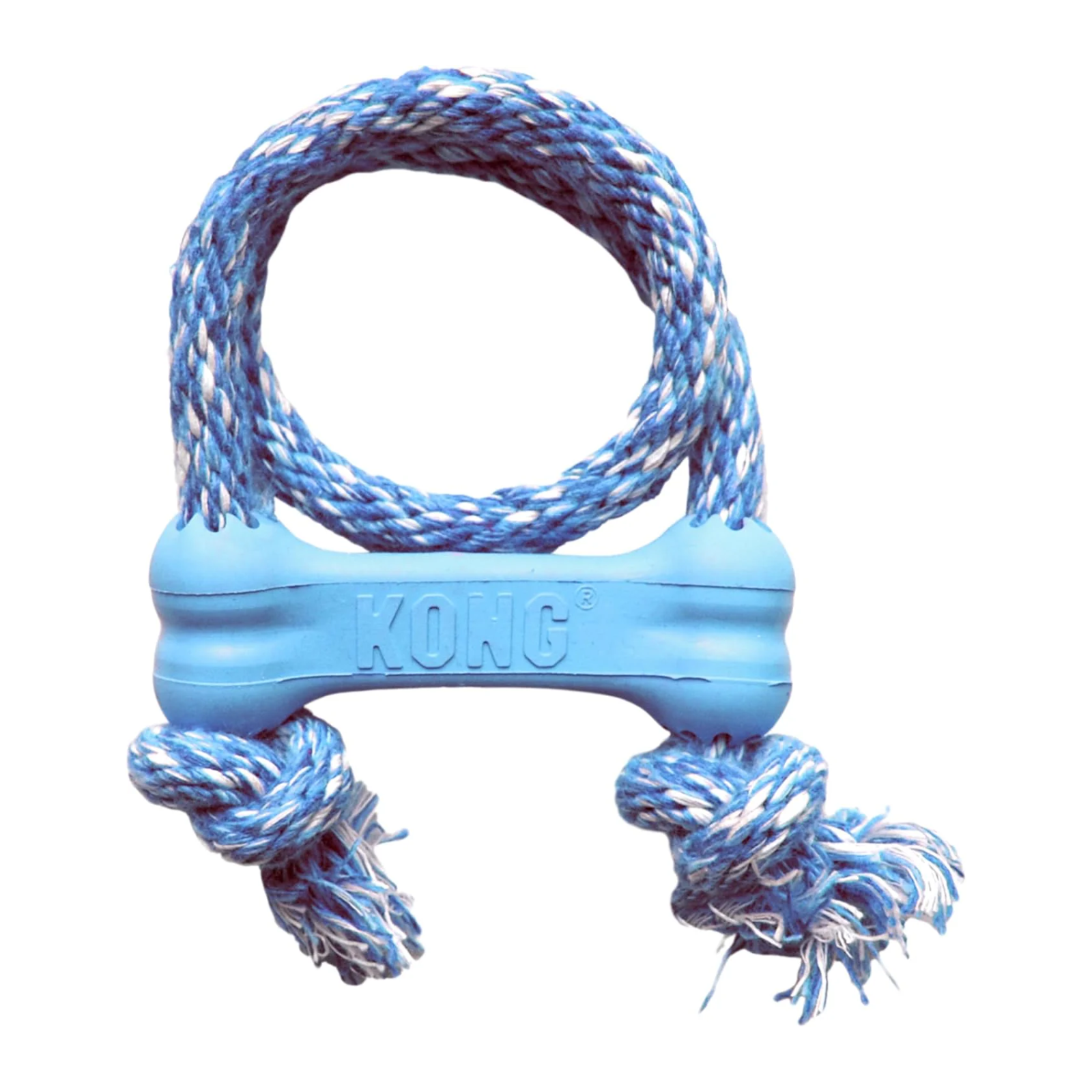 Kong Puppy Goodie Bone With Rope, Extra Small