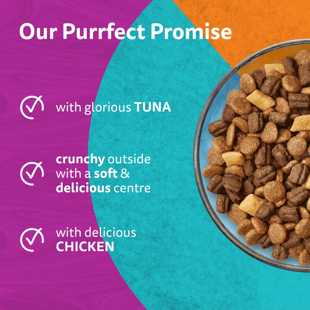 Whiskas Duo Surf & Turf Dry Cat Food for Adult Cats, 1.9kg