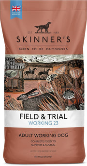 Skinners Field & Trial Working 23 Dry Dog Food for Adult Working Dogs, 15kg