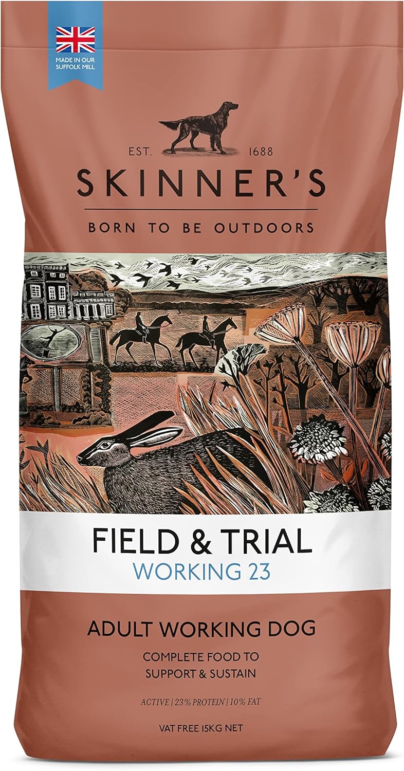 Skinners Field & Trial Working 23 Dry Dog Food for Adult Working Dogs, 15kg
