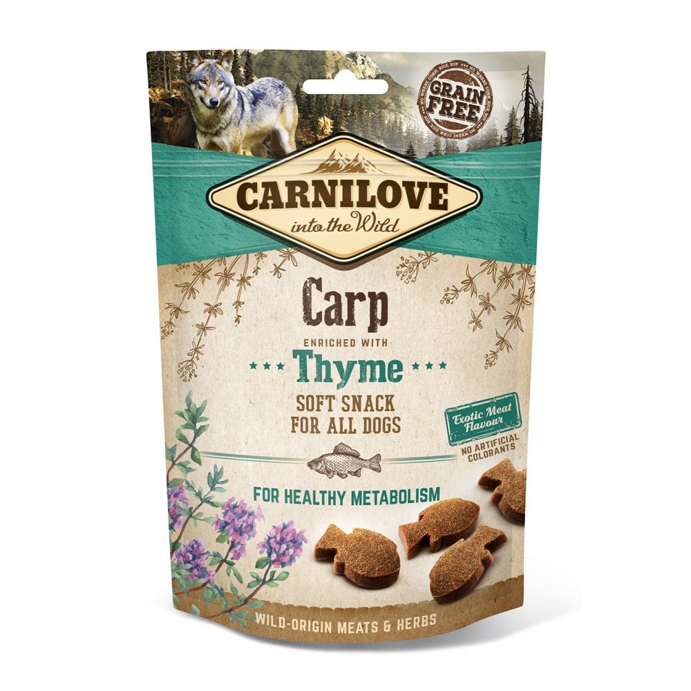 Carnilove Carp Enriched with Thyme Soft Dog Treats, 200g