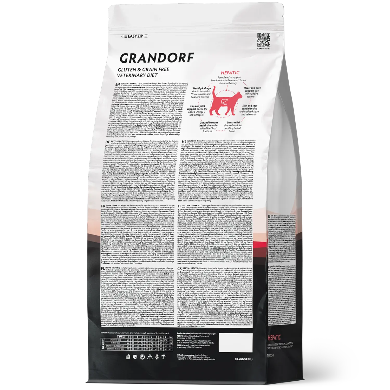 Grandorf Vet Turkey Hepatic Dry Cat Food for Adult Cats