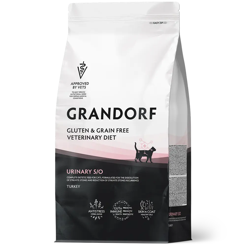 Grandorf Vet Turkey Urinary S/O Dry Cat Food for Adult Cats