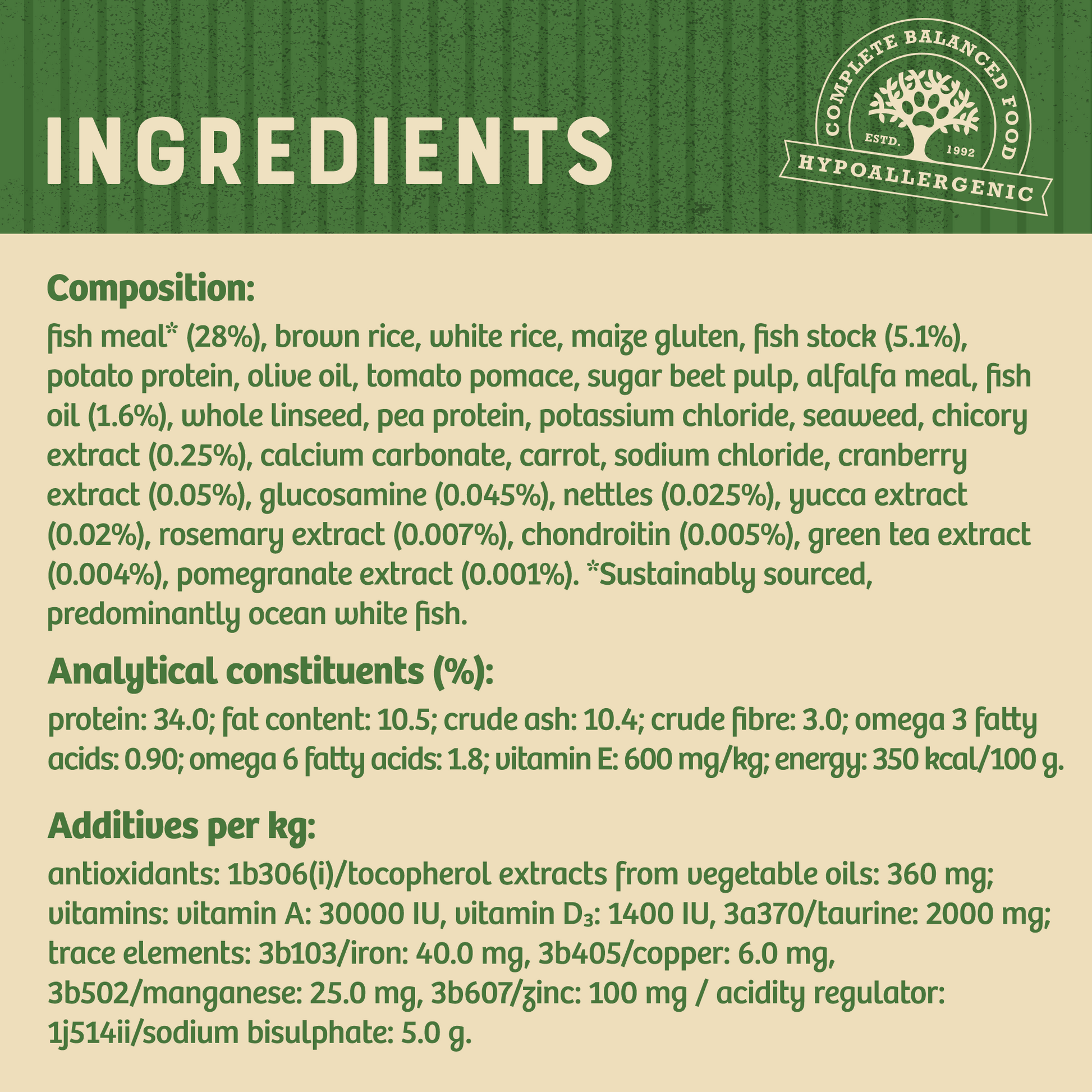 James Wellbeloved Light Fish Dry Cat Food for Adult Cats, 1.5kg