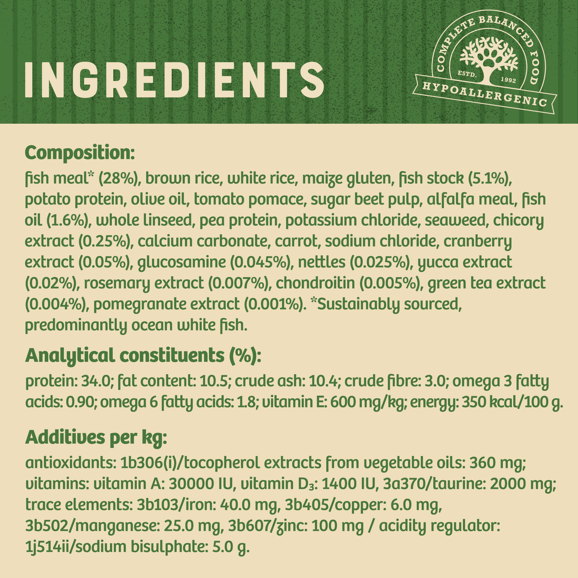 James Wellbeloved Light Fish Dry Cat Food for Adult Cats, 1.5kg