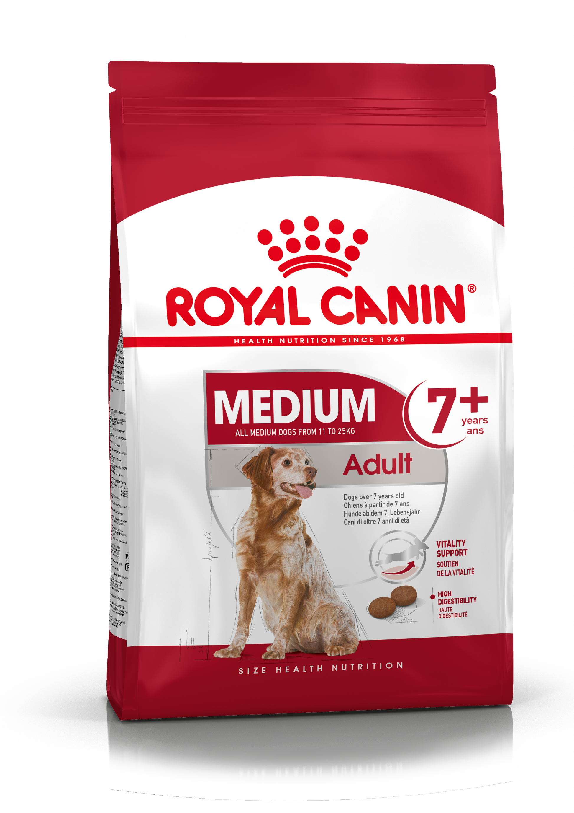 Royal Canin Dry Dog Food for Medium Breed 7+ Adult Dogs, 4kg