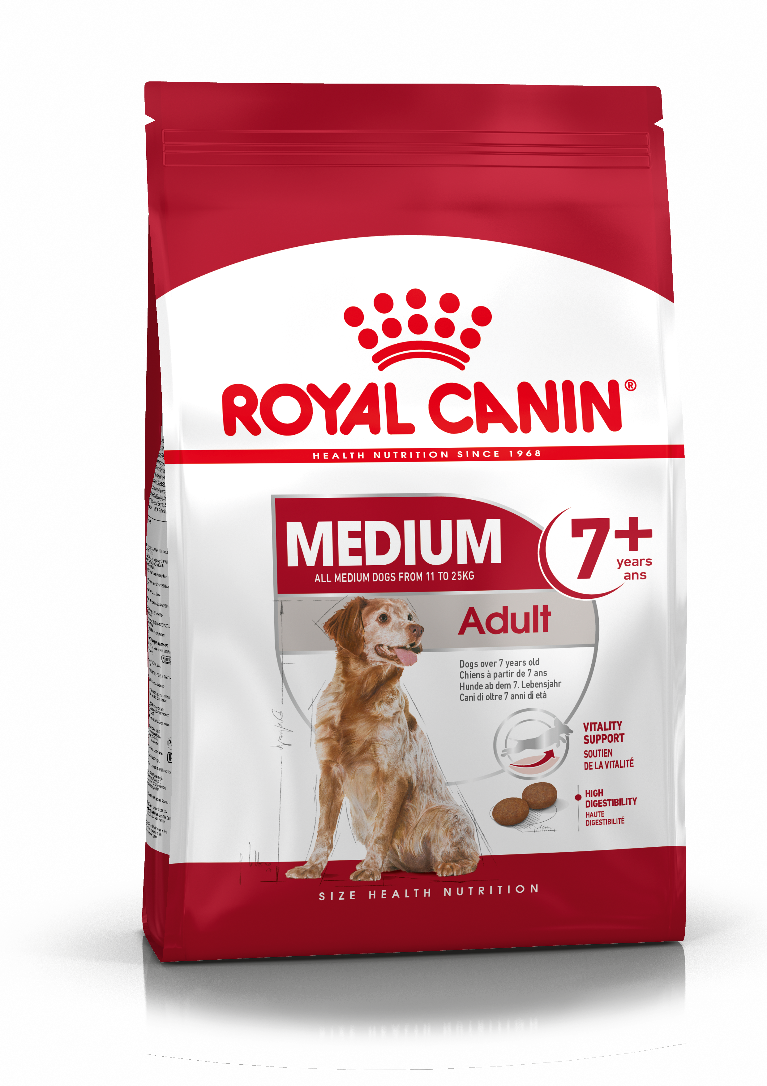 Royal Canin Dry Dog Food for Medium Breed 7+ Adult Dogs, 4kg