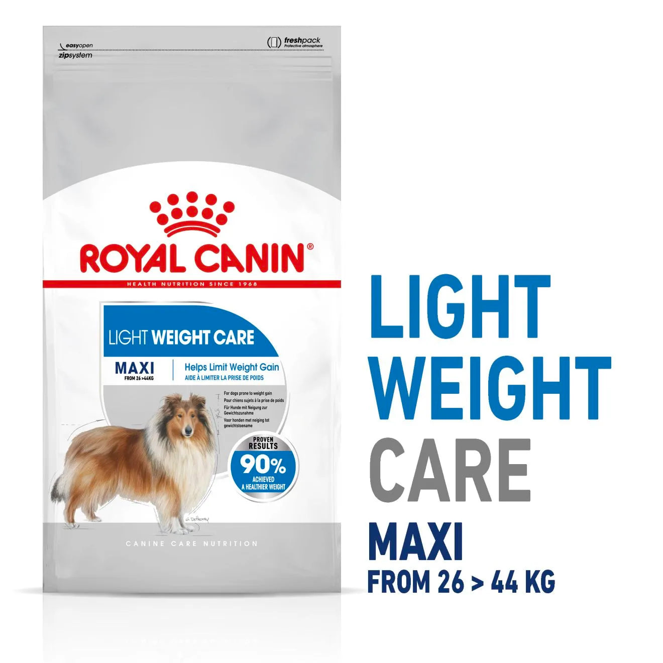 Royal Canin Light Weight Care Dry Dog Food for Large Breed Adult Dogs, 12kg