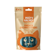 Misty & Bluey Chicken Creamies Sticks Cat Treats, 75g