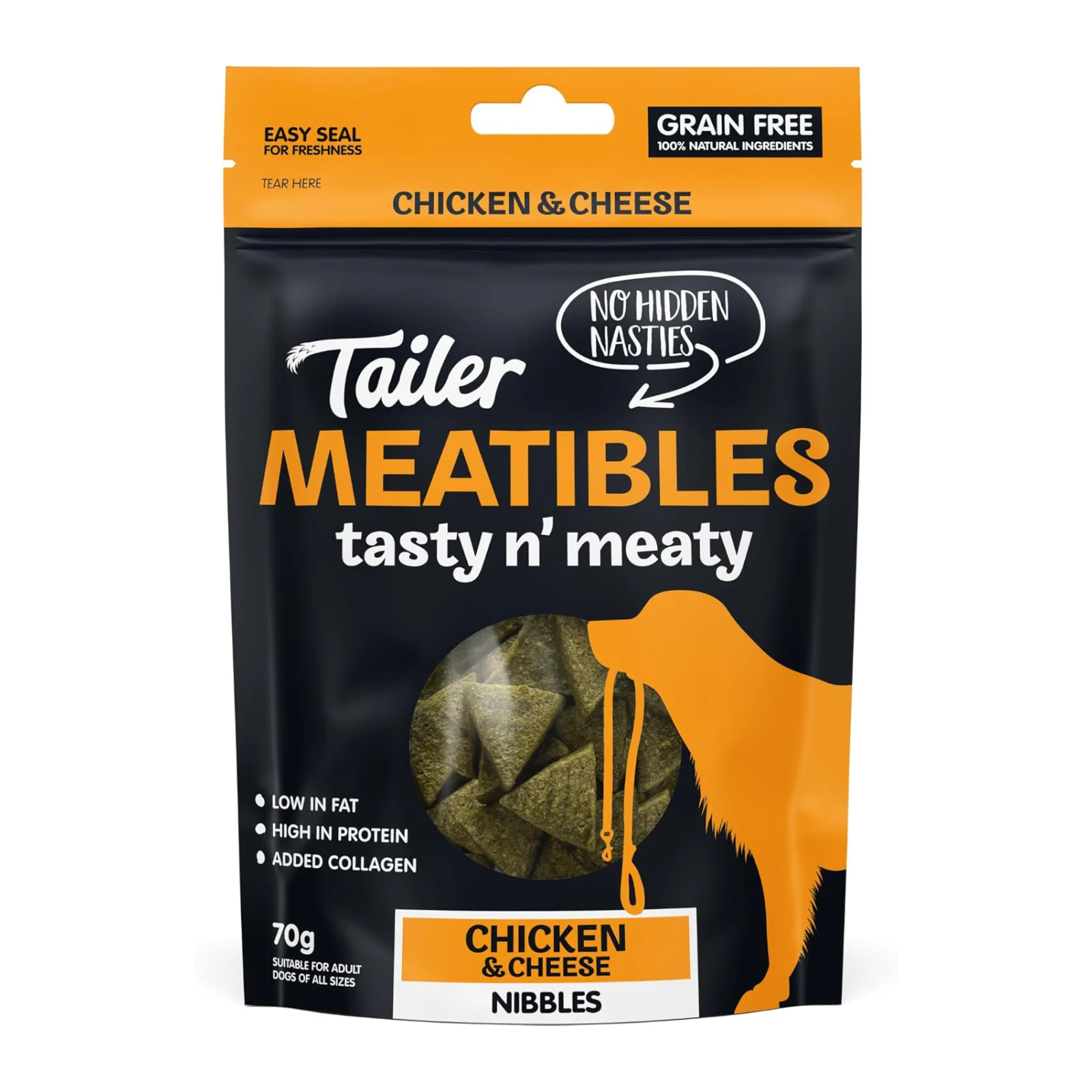 Tailer Meatibles Chicken & Cheese Dog Treats, 70g
