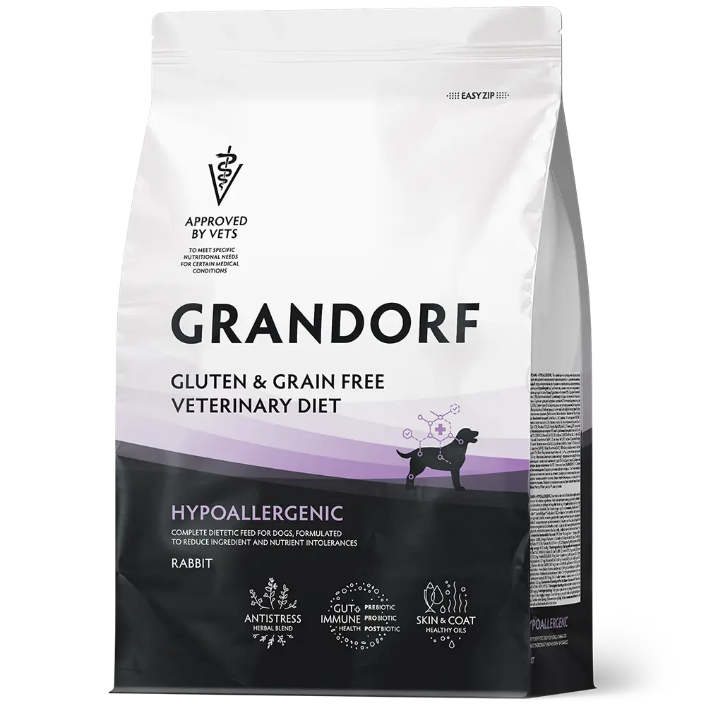 Grandorf Vet Rabbit Hypoallergenic Dry Dog Food for Adult Dogs