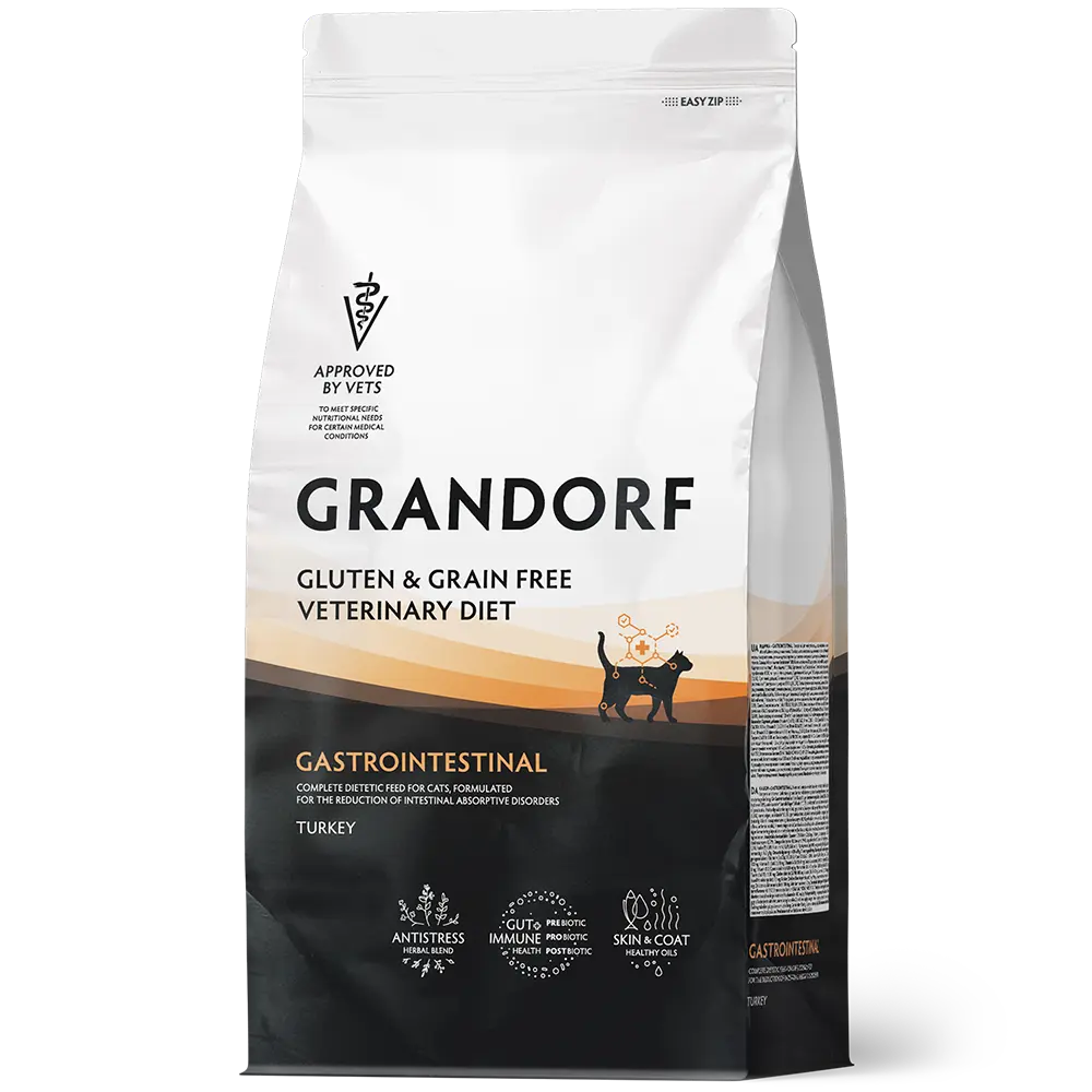 Grandorf Vet Turkey Gastrointestinal Dry Cat Food for Adult Cats