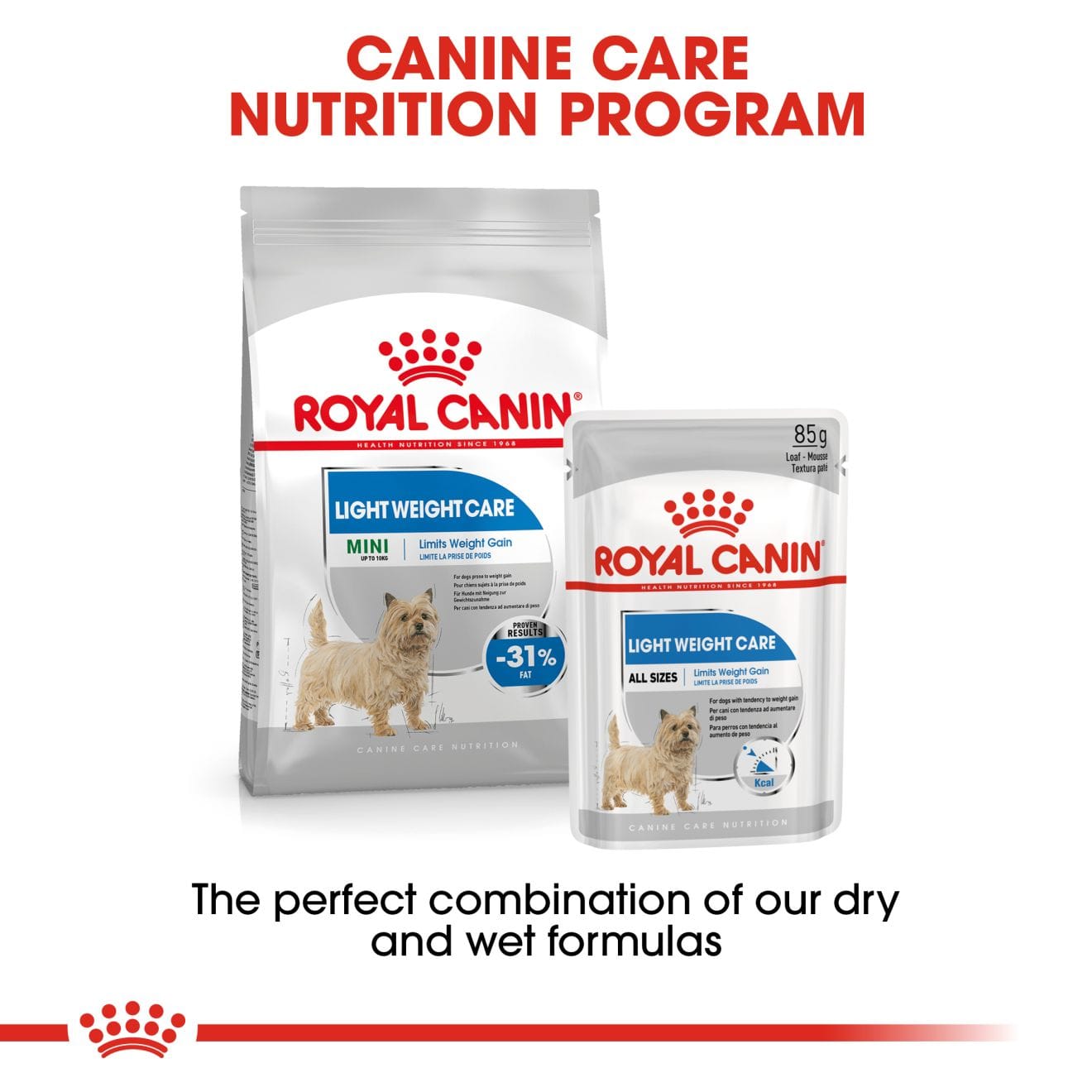 Royal Canin Light Weight Care Wet Dog Food Loaf In Sauce for Adult Dogs, 85g