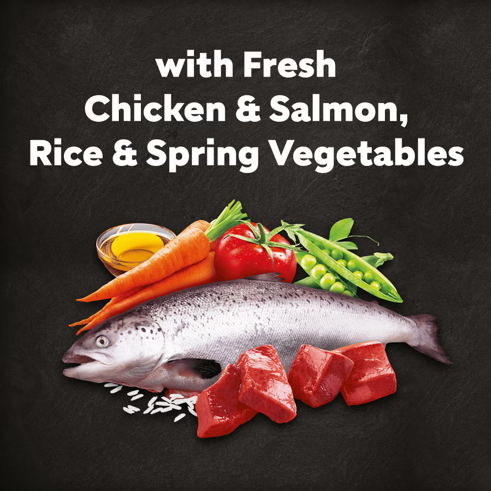Cesar Fresh Chicken & Salmon, Rice & Vegetables Dry Dog Food for Adult Dogs, 1.4kg